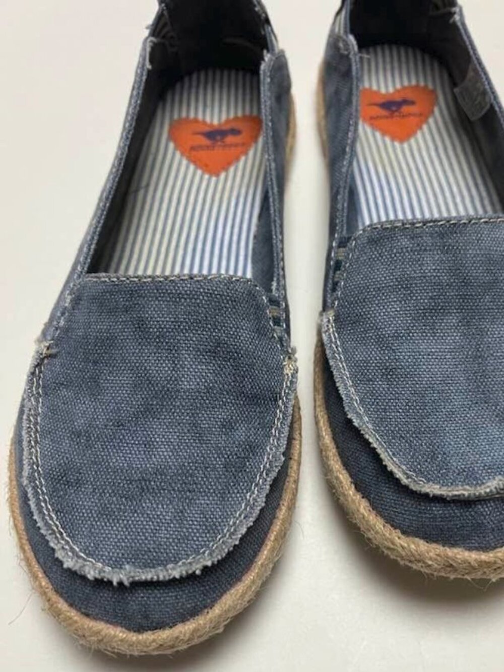 Rocket Dog blue washed canvas slip-ons Size 9M